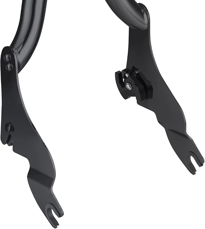 Motorcycle Sissy Bar Backrest for Harley Touring 2009-2025 Black | Split sissy bar backrest for Touring Street Glide Road King Road Glide 2009-2025, split detachable design, 28-inch height