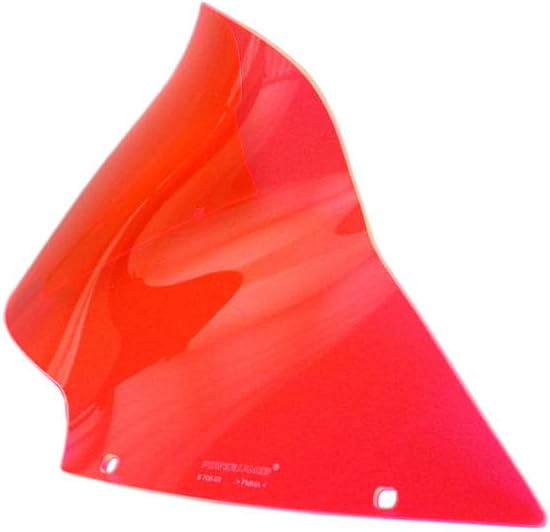 POWER JAMES Pink Red 7.0",7.0 inch Tall PMMA Windshield Windscreen, Compatible with Harley Davidson 2015-23 Road Glide, Road Glide Special, FLTRKSE, FLTRXST