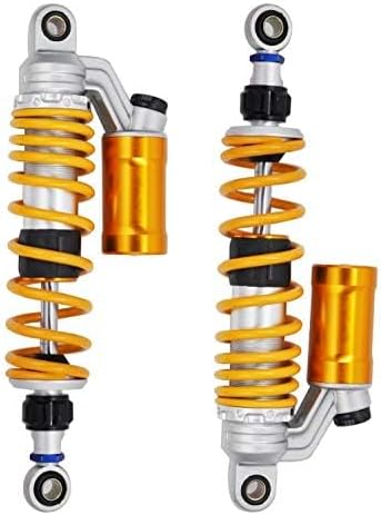 350mm/13.8" Rebound Damping Universal 7mm Spring Rear Suspension Air Shock Absorber MTB Motorcycle For BWS 125 Dirt Bike Gokart Quad ATV Nmax Xmax Aerox