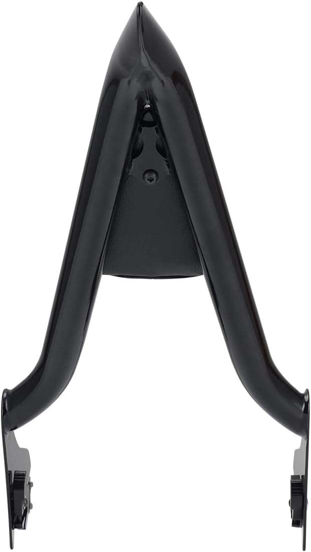 22 inch Detachable Passenger Sissy Bar Fit for Harley Touring Models 2009-2024 CVO Road Glide Street Glide Road King, One-Piece Rear Backrest with Back Cushion Black
