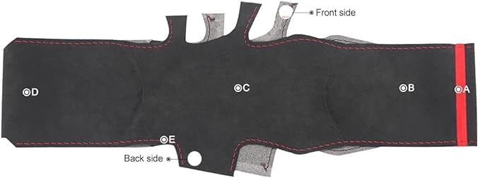 Custom Fit OEM Suede Carbon Fiber Leather Steering Wheel Cover for Subaru WRX STI 2015 2016 2017 2018 2019 2020 2021 / Subaru Levorg 2015-2019 Interior Accessories (3)