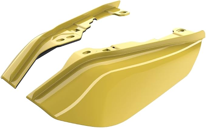 Advanblack 2024 RG Mid Frame Air Deflectors Compatible for Harley Touring Street Glide, Road King, Electra Glide, 2009-2025(Industrial Yellow)
