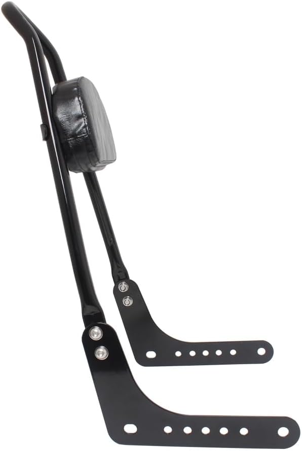 Detachable Passenger Backrest Pad Sissy Bar Fit for 2018-later Harley Softail FLDE FLHC FLHCS FLSL FXST FXBB FXBBS,Black