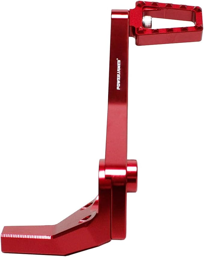 POWER JAMES Red Foot Brake Lever & Footpeg for Harley 2018-2023 Street Bob, Breakout, FXDR114, Fat Bob, Low Rider, Low Rider S, Low Rider ST, Softail Standard FXBBS FXST FXRST (Red)