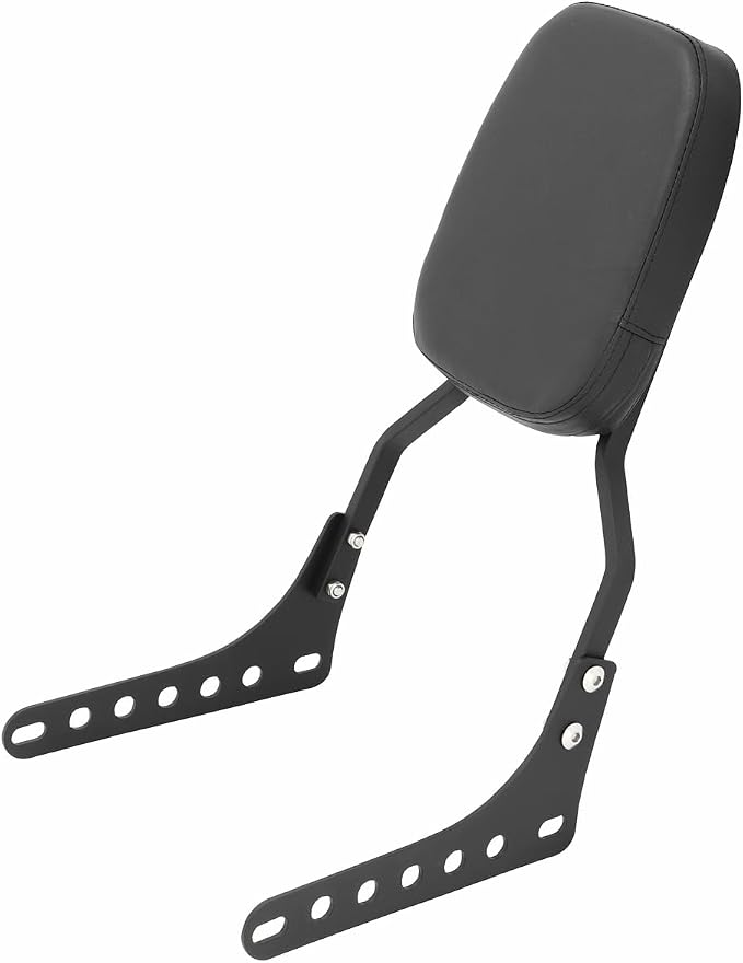 Passenger Sissy Bar Rear Backrest Pad for Harley Street Bob FXBB Softail Slim FLSL Deluxe FLDE Heritage Classic FLHC FLHCS 2018-2023, Black