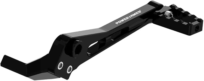 POWER JAMES Black Foot Brake Shift Lever Footpeg Fits for Harley 18-23 Street Bob, Low Rider, Softail Standard FXBBS FXST FXRST with Mid-Control (Black)