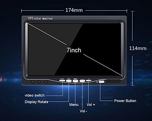7 inch Color TFT LCD Display Screen Auto Rear View Monitor Display for Car Backup Camera/Front Camera/Media Player