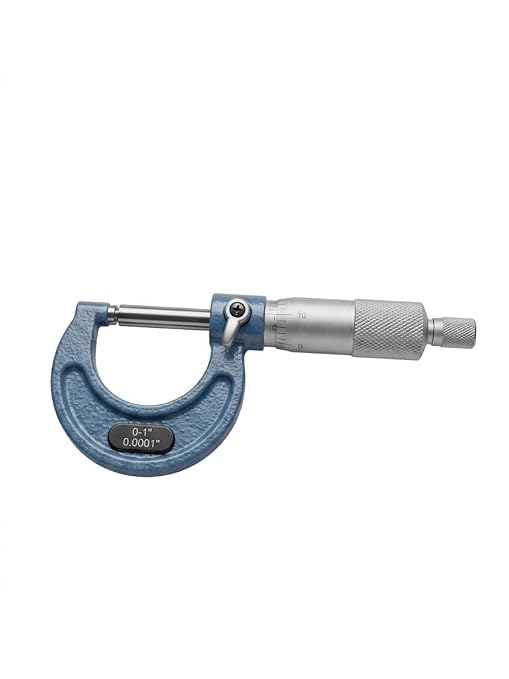 0-1" Micrometer, 0.0001" Precision Outside Tool with Ratchet Stop | Replacement for 103-131 – 0-1" outside micrometer with 0.0001" vernier resolution for precision shop & lab measurements.