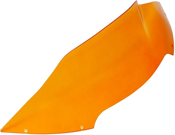 POWER JAMES 7.0" Tall Orange PMMA Windshield Windscreen for 2015-2023 Harley Road Glide Ultra ST FLTR (PMMA Orange)