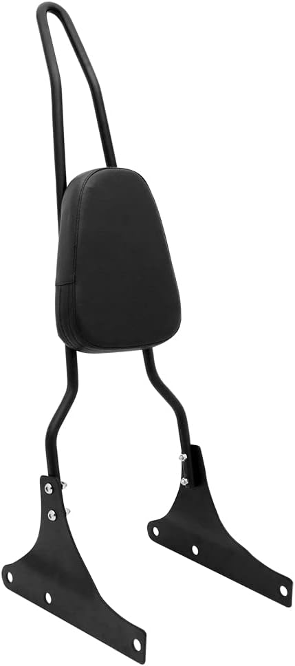 Motorcycle Rear Passenger Backrest Sissy Bar Compatible With Harley Davidson Heritage Softail FXSTC FLSTC Springer FLSTS Fat Boy EFI FLSTF,Black
