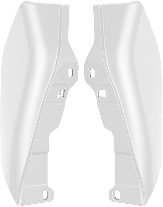 Color - Matched Mid Frame Air Deflectors Heat Shield, Perfectly Fit for Harley Touring Models 2009-2026 White Hot Pearl