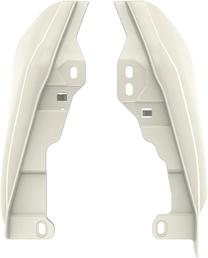 Advanblack 2024 RG Mid Frame Air Deflectors Compatible for Harley Touring Street Glide, Road King, Electra Glide, 2009-2025(Birch White)