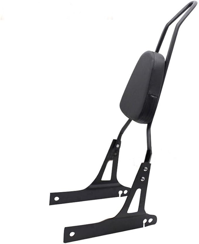 Lo.gas Motorcycle Rear Seat BackRest Sissy Bar Back Rest for Harley-Davidson Dyna Fxd Fxdb Fxdc Fxdl Streetbob Wide Glide Low rider (Silver)