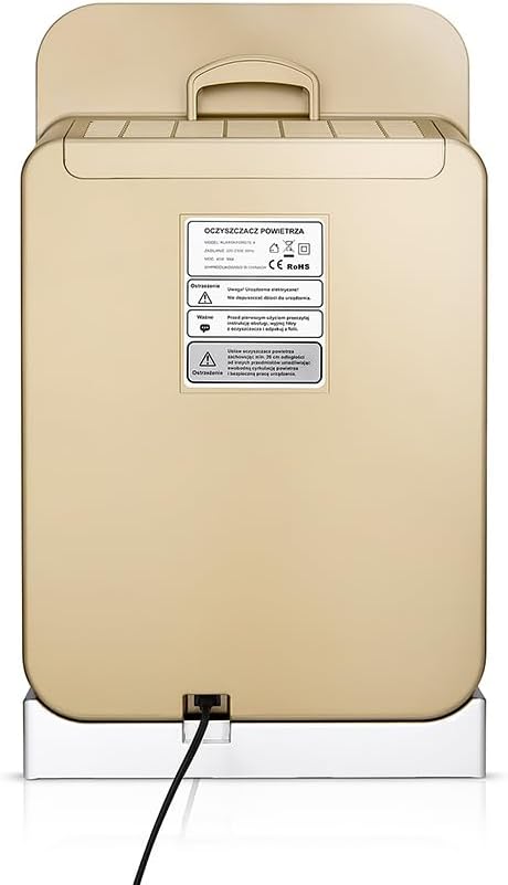 Air Purifier for Home - Smart WiFi App - Ultra Quiet 20 dB - Removes Allergens, Smoke & Odors - 99.97% Particle Filtration - Up to 1237 ft² - Klarta Forste Gold