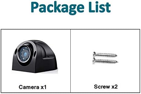 Fookoo Wired Single Side-View Camera Without Glass Cover and Infrared Lights