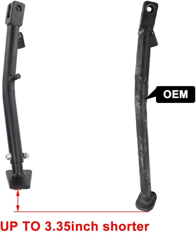 xitomer 0-3'' Motorcycle Adjustable Large Kickstand Fit for DRZ400S 2024 2023 2022 2021 DRZ400S 2020 2019 2018 DRZ400SM 1993-2024 Side Stand Bracket Foot Side Support