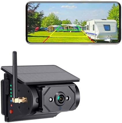 RV Backup Camera Wireless Reverse Camera for RV Trailers with Strong Magnetic Basement