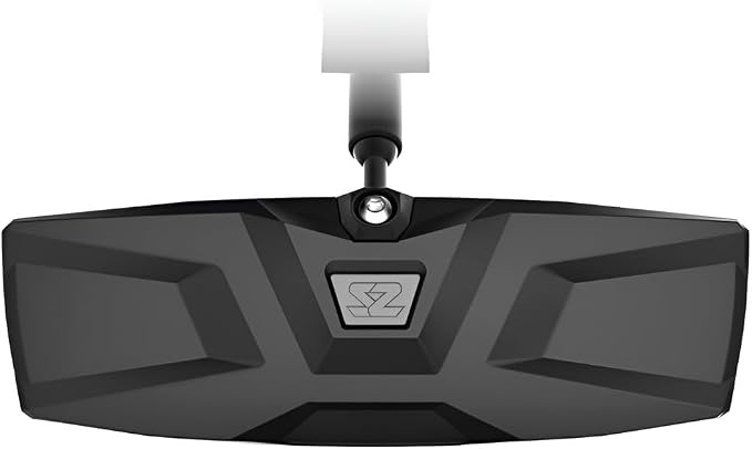 SEIZMIK Halo-R UTV Rear View Mirror for 1.625 inch and 1.5 inch Round Tube UTV Models | Compatible with Select Honda, Kubota, and Kawasaki Models | Impact Resistant ABS Bezel