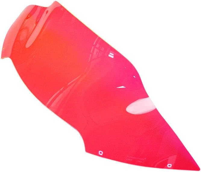 POWER JAMES Pink Red 7.0",7.0 inch Tall PMMA Windshield Windscreen, Compatible with Harley Davidson 2015-23 Road Glide, Road Glide Special, FLTRKSE, FLTRXST
