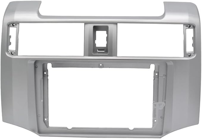 Fits for Toyota 4 Runner 2010-2019 Silver Car Radio Stereo Fascia Frame Double DIN 9 inch Dash Installation Mounting Kit