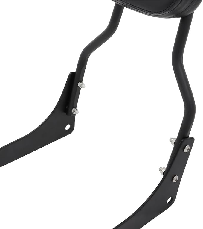 Passenger Sissy Bar Rear Backrest Pad for Honda Rebel 250 CMX250 CA250 All Year, Black