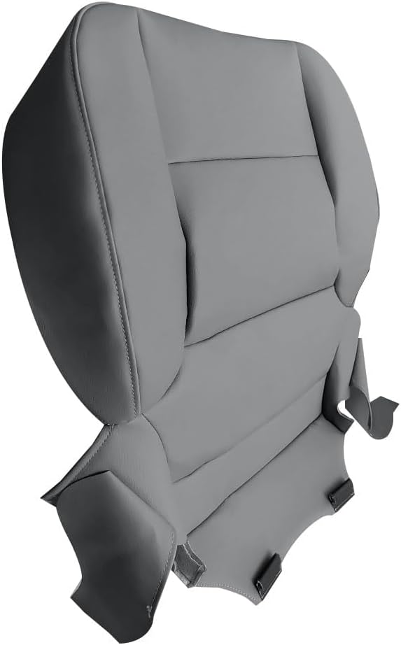 Driver/Passenger Side Bottom Seat Cover and Foam Cushion Pad, Dark Ash Gray Seat Cover Fits for Chevy Silverado GMC Sierra 1500 2500 3500 2015-2019 (Also for Passenger Side)