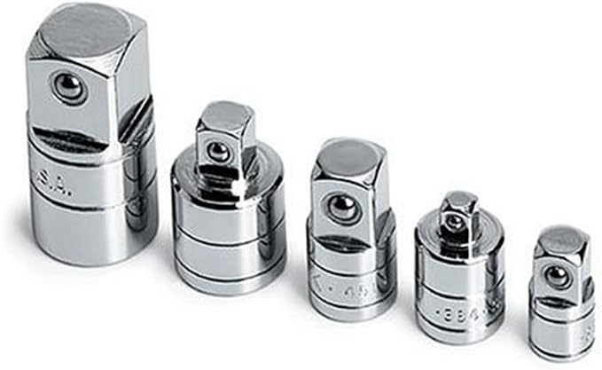 SK Tools USA 1/4" - 3/4" Drive, 5 Piece, Chrome Adapter Set, 4506