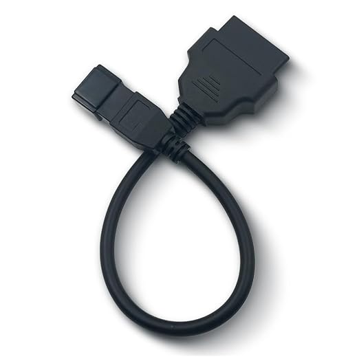 OBD2 Adapter Cable for HITACHI 24V Diesel Vehicles 4 Pin OBD2 16Pin to OBD1 4Pin OBDII Car Diagnostic Connector Compatible with OBD II Diagnostic Scanner