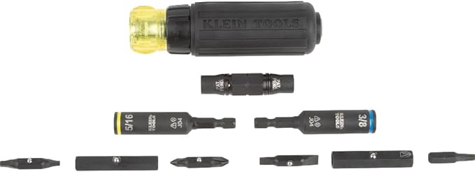 Klein Tools Glow-in-Dark 9-Inch Pliers & 11-in-1 Ratcheting Screwdriver/Nut Driver Tool Set