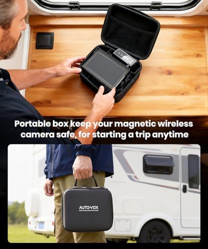 AUTO-VOX S4B Wireless Backup Camera Kit: Includes 4PIN USB Power Cable ， Quick Install, IP69K Waterproof, Perfect for Truck, Trailer, or Car