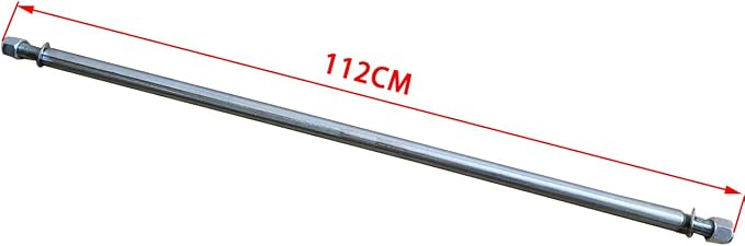 Axle 1" Diameter 44" Steel Axle Rod With 4" x 4" Go Kart Live Axle Hub For ATV Go-Karts Quads Dune Buggies