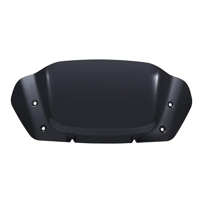 10" Wave Windshield Windscreen Wind Splitter Compatible for Harley Street Glide FLHX 2024-2025, CVO Street Glide FLHXSE 2023-2025, FLHXU 2025 (Black)