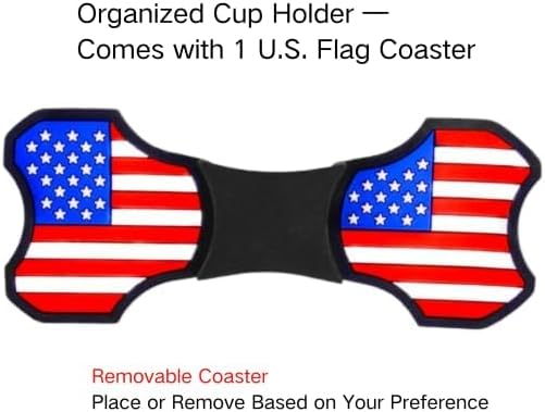 Center Console Organizer with Cup Holder Insert for 2018-2023 Jeep Wrangler JL Gladiator JT 2020-2025, Non-Slip Silicone Center Console Tray