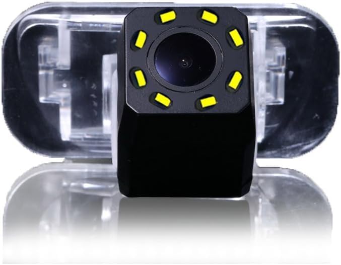 with 8 LEDs Night Vision Waterproof Car Rear View Backup License Plate Light Camera 170 Degree Viewing Angle, Replacement for Mercedes B200 A /W169 B Klasse Class T245 CAR