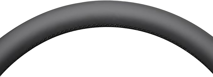 MEWANT Black Smooth Embossed Artificial Leather Steering Wheel Cover for Dodge RAM 1500 2012-2018 1500 Classic 2500 3500