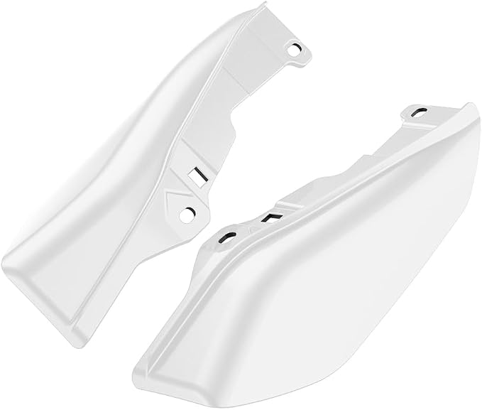 Color - Matched Mid Frame Air Deflectors Heat Shield, Perfectly Fit for Harley Touring Models 2009-2026 White Hot Pearl