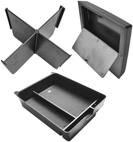 RUNROAD Center Console Organizer Compatible with Honda Pilot 2023-2026, 2024-2025 Ridgeline/ 2024-2026 Passport Accessories, Armrest Organizer Tray Pilot Accessories Console Organizer (3PCS)