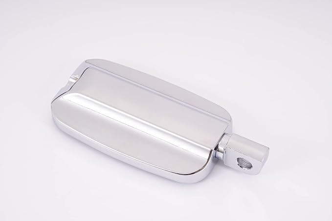 Kinglemc Front Rider Rear Passenger Position Floorboards Footboard Footpeg for Harley Dyna Touring Softail Sportster 883 1200 (Eagle 7.2 * 2.5", Silver)
