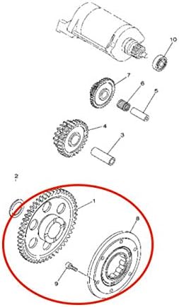 One Way Starter Clutch Gear Gaskets Fits Yamaha Raptor 660R (2004-2005)