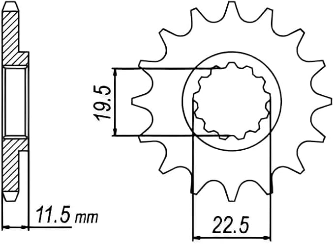 428 Sprocket and Chain Kit for Suzuki DRZ125L 2003-2024