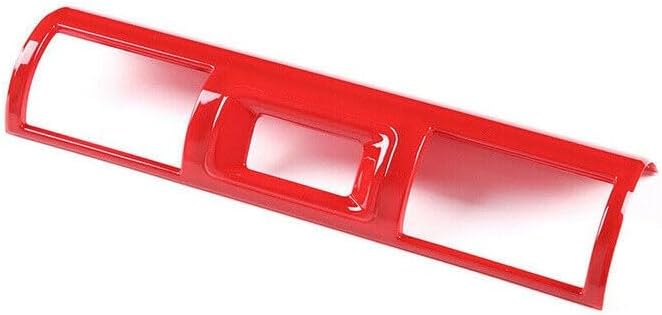 ABS Red Central Control Air Outlet Decorative Frame Cover Trim Fit forToyot-a FJ Cruiser 2007-2021 Car Dashboard Air Vent Molding Strip Cover