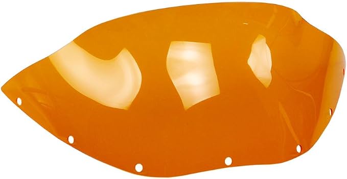 POWERAJAMES PMMA Windshield Windscreen for Harley Davidson Dyna Street Bob Low Rider Sport Glide Road King Wwith FXRT Out Fairing (PMMA Orange)