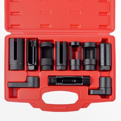 DAYUAN 21pcs Oxygen Sensor Socket Set Bundle with 10Pcs Oxygen Sensor Socket Set Sensor Oil Pressure Sending Unit Removal Kit