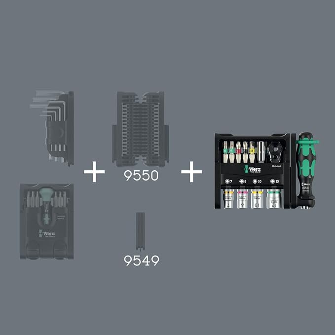 Wera 05049000001 Tool-Check Modular 1, 21 pieces