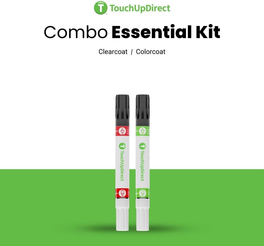 TouchUpDirect 1D6 Silver Sky Metallic Compatible with Toyota Exact Match Touch Up Paint Combo - Essential Kit