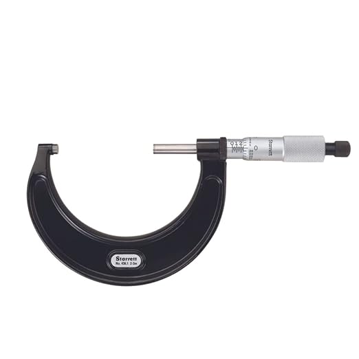 Starrett Outside Micrometer with One-Piece Spindle, Satin Chrome Finish and Advanced Sleeve Design - Quick and Easy Adjustment, 2-3" Range, .001" Graduation - 436.1XRL-3