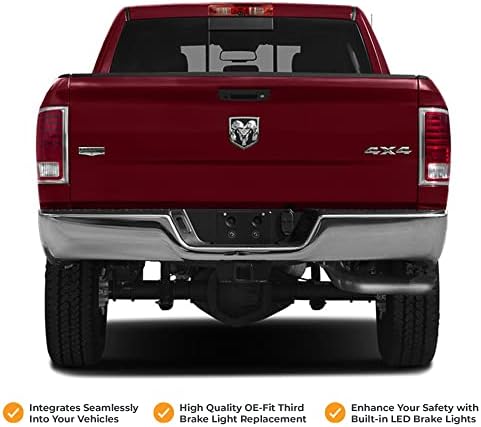 Brandmotion RAM Cargo Plug N Play Adapter Harness FLTW-7627 (2013-2018) Heavy-Duty Seamless 3rd Brake Light Camera Integration for Factory Radio with Toggle Switch