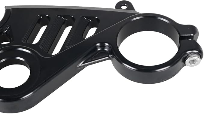 ONE.K.S Motorcycle Uplink Triple Tree Forks Front End Upper Top Clamp CNC Aluminum Steering Clamp Fit for YZF R6 European Version 2017-2025 (Black)