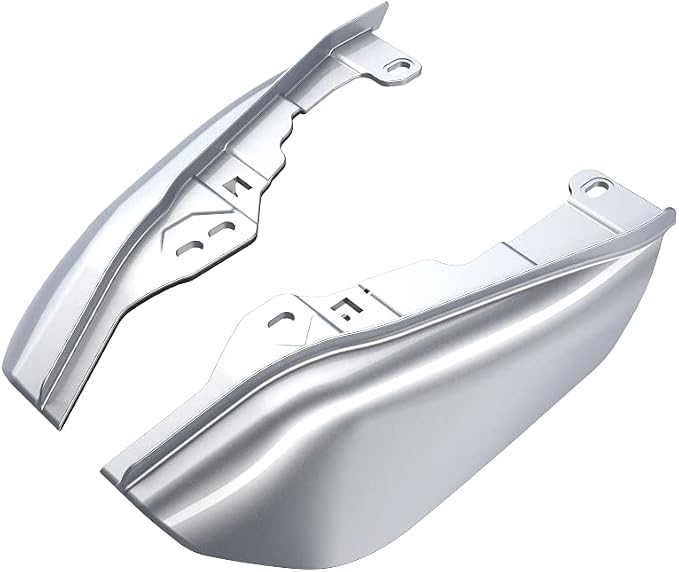 Advanblack 2024 RG Mid Frame Air Deflectors Compatible for Harley Touring Street Glide, Road King, Electra Glide, 2009-2025(Barracuda Silver)