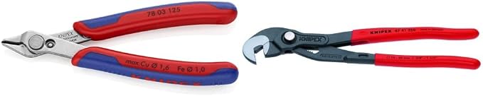 KNIPEX Tools Electronics Super Knips (7803125) and RAP Tools Raptor Pliers (8741250) Bundle